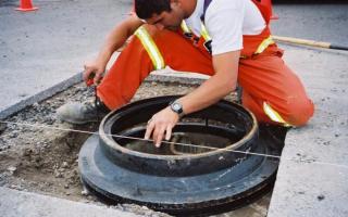 Dimensions of polymer sewer manholes: GOST